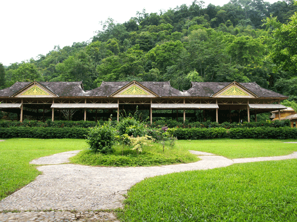 Managed tropical forest visitor area in Xishuangbanna