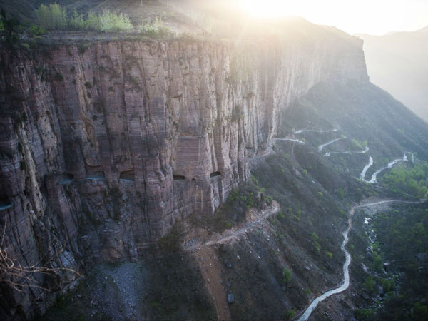 Guoliang cliff tunnel road in Henan