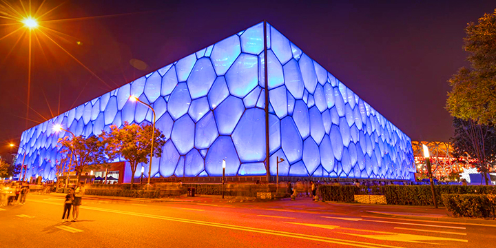 National Aquatics Center known as the Water Cube in Beijing Olympic Park