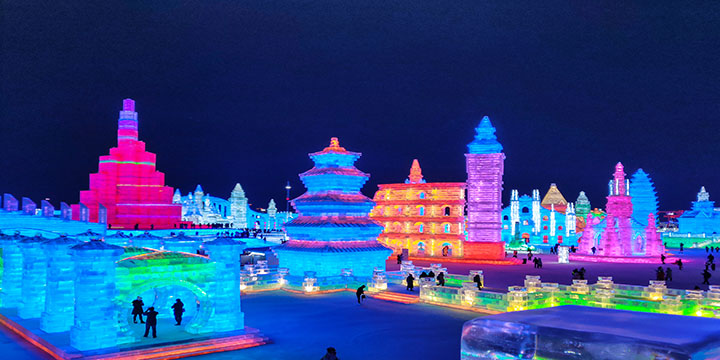 Harbin Ice and Snow World illustrating winter travel planning Harbin Ice and Snow World illustrating winter travel planning