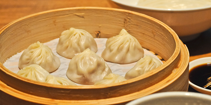 Shanghai xiaolongbao in a bamboo steamer Shanghai xiaolongbao in a bamboo steamer