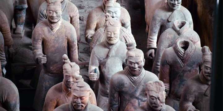 Terracotta Warriors in Pit 1 near Xi’an Terracotta Warriors in Pit 1 near Xi’an