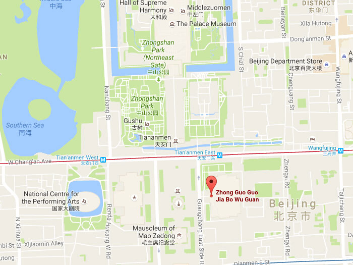 Map of national museum of china 01