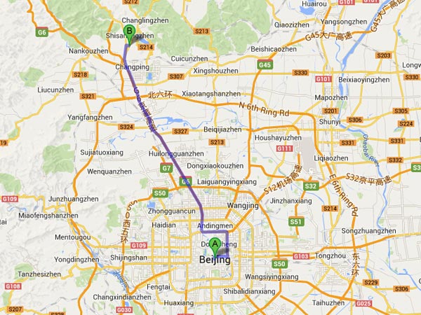 Beijing ming tomb map 01