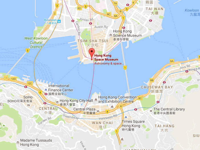 Hong kong space museum map