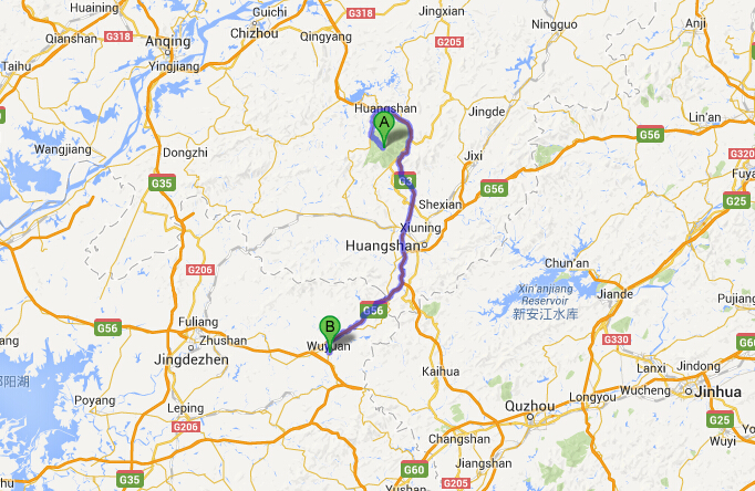 Huangshan wuyuan map 01