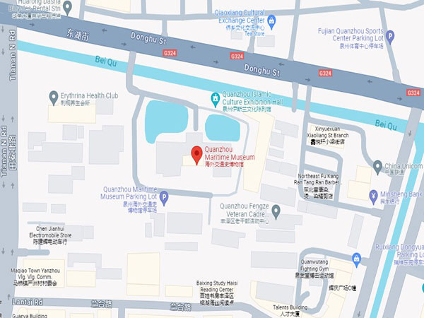 Quanzhou maritime museum map