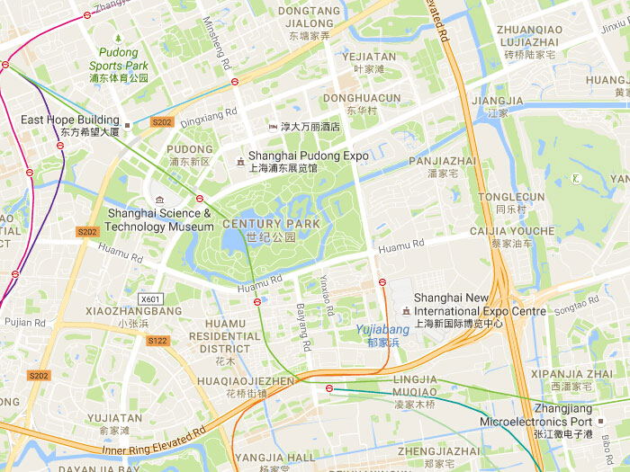 Map of century park