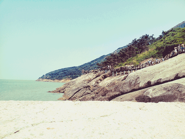 Beach and headland on the Dapeng Peninsula in Shenzhen Beach and headland on the Dapeng Peninsula in Shenzhen