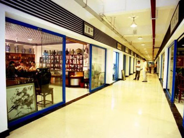 Interior of a northwest antique market in Xi'an