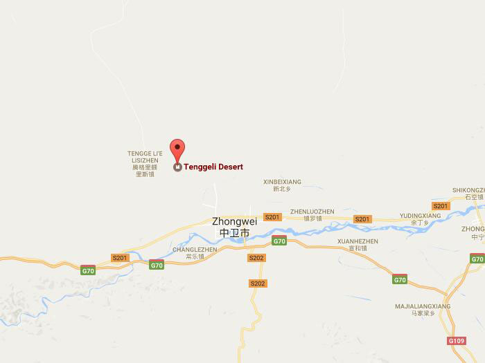 Tenggeli desert map 01