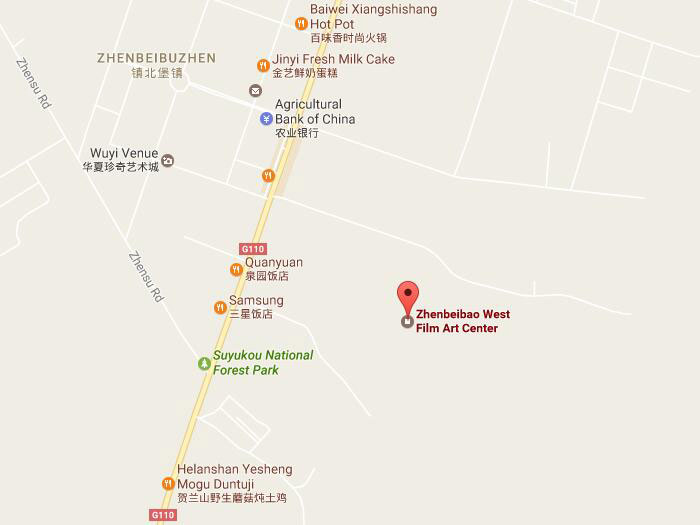 Zhenbeibao west film art center map 01