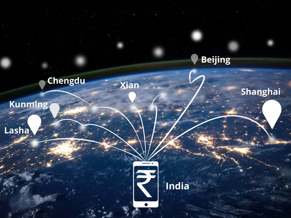 China travel cost from india