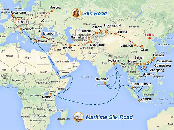 silk road route silk road route