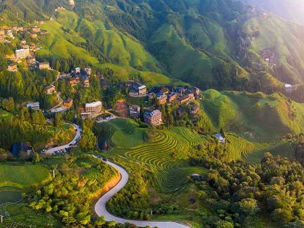 Longji Rice Terraces in Guangxi Longji Rice Terraces in Guangxi