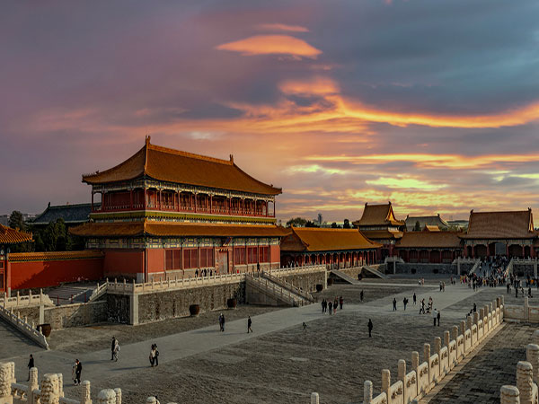Courtyard and palace roofs inside Beijing’s Forbidden City Courtyard and palace roofs inside Beijing’s Forbidden City