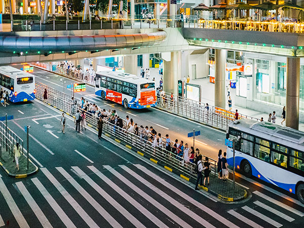 High-speed train at a station platform in China High-speed train at a station platform in China