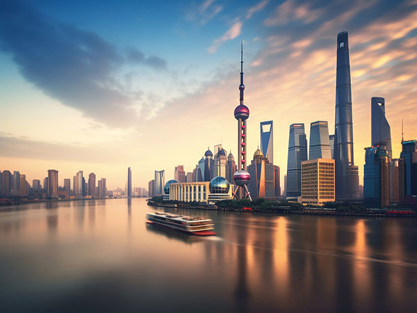 Shanghai skyline illustrating the final international gateway stop