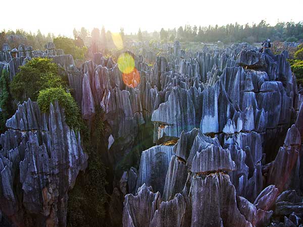 Stone Forest limestone formations near Kunming in Yunnan