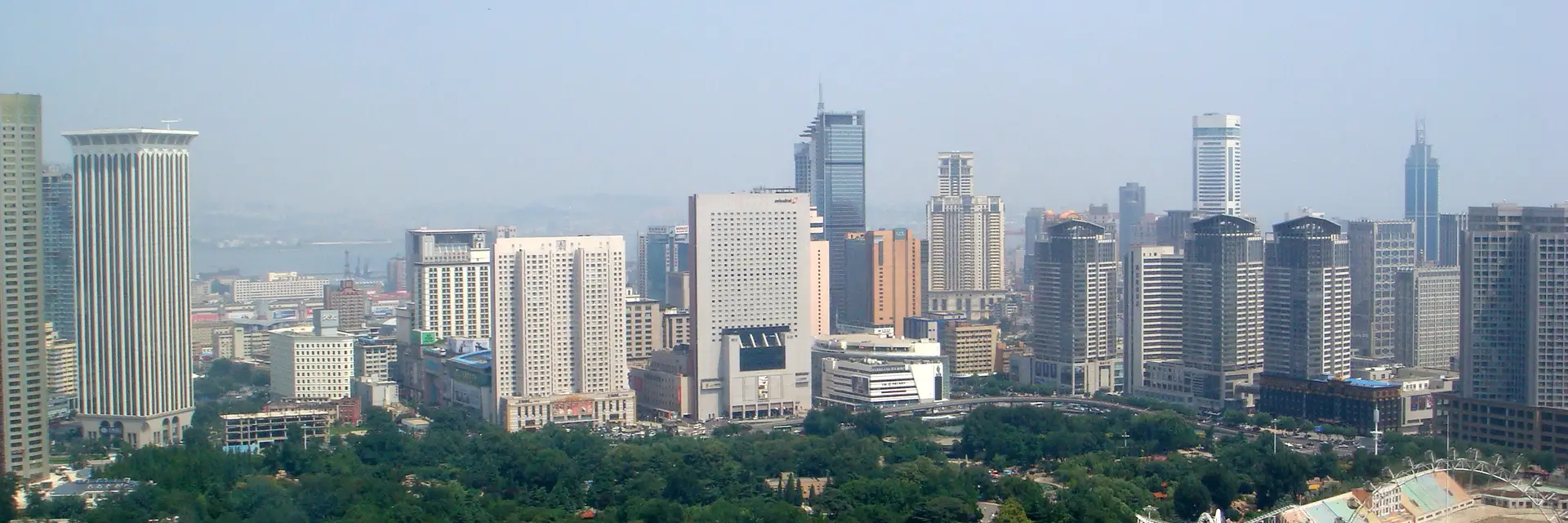 Dalian city skyline landmark travel scene