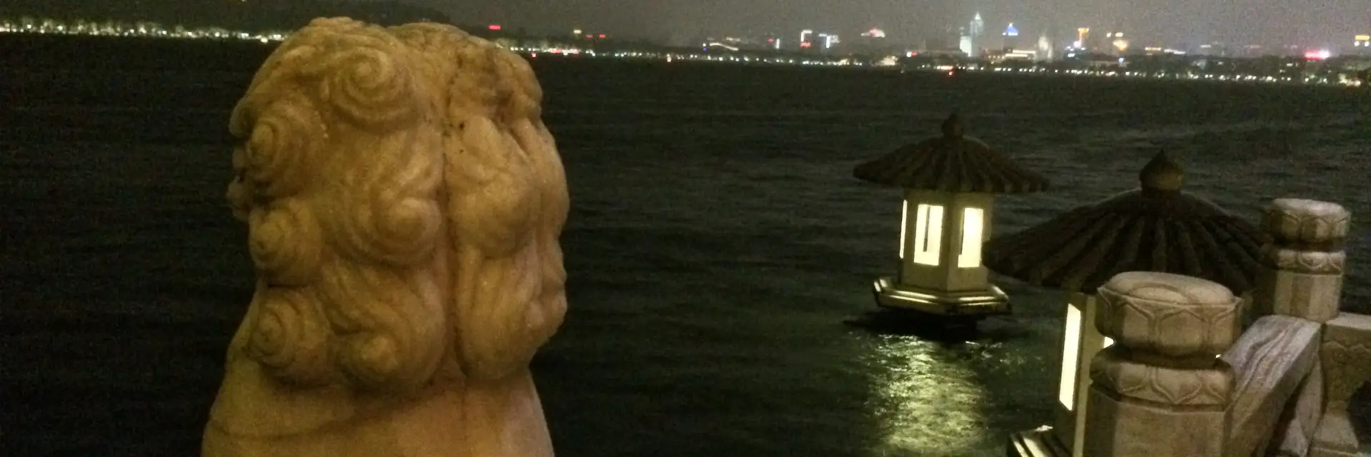 Hangzhou city skyline landmark travel scene