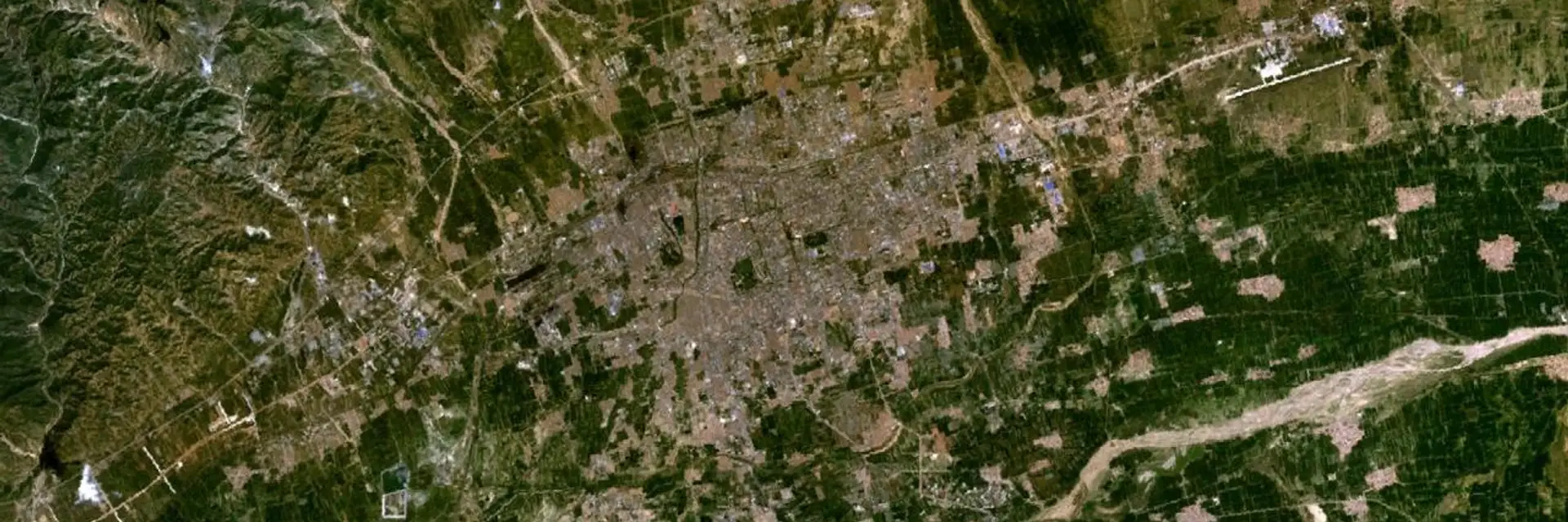 Hohhot city skyline landmark travel scene