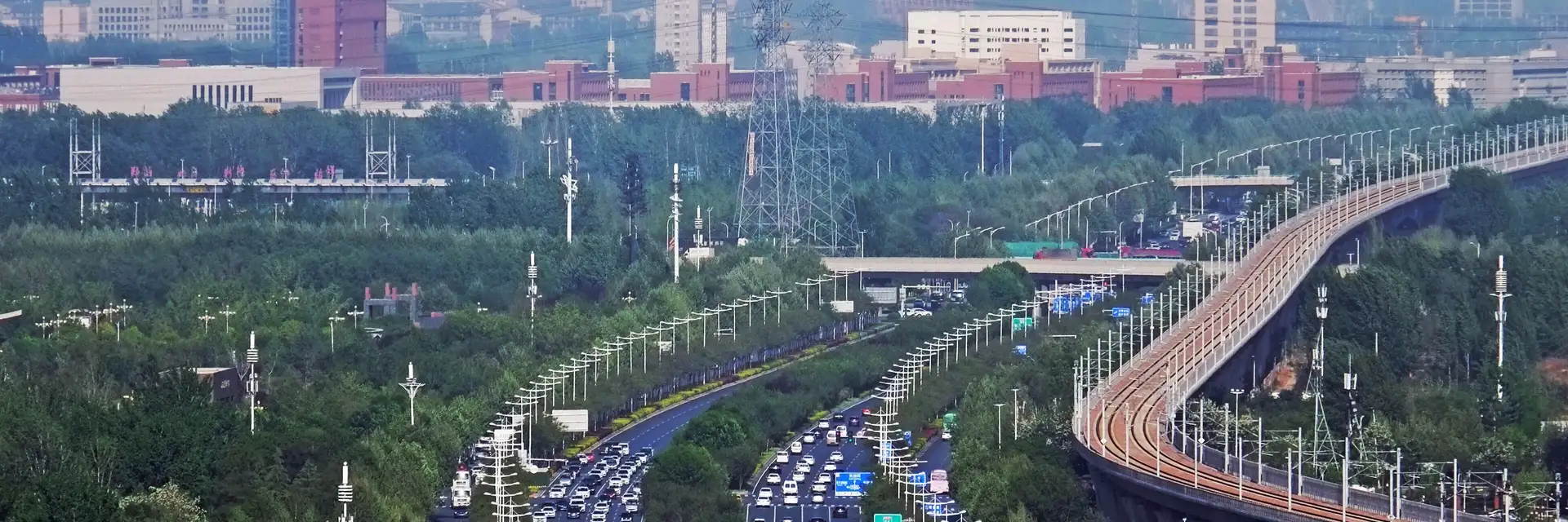 Kaifeng city skyline landmark travel scene