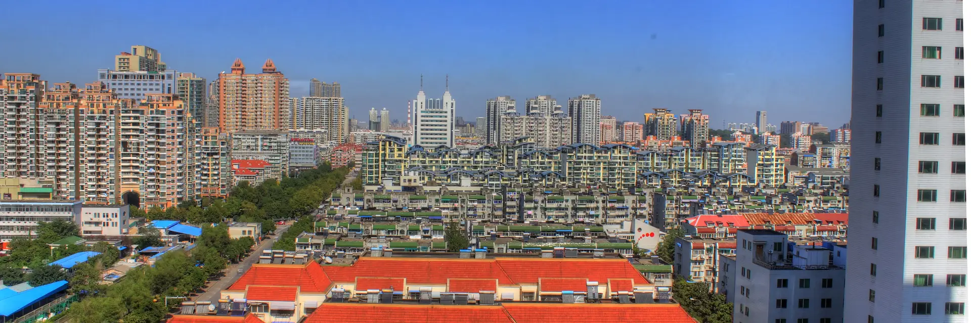 Nanjing city skyline landmark travel scene