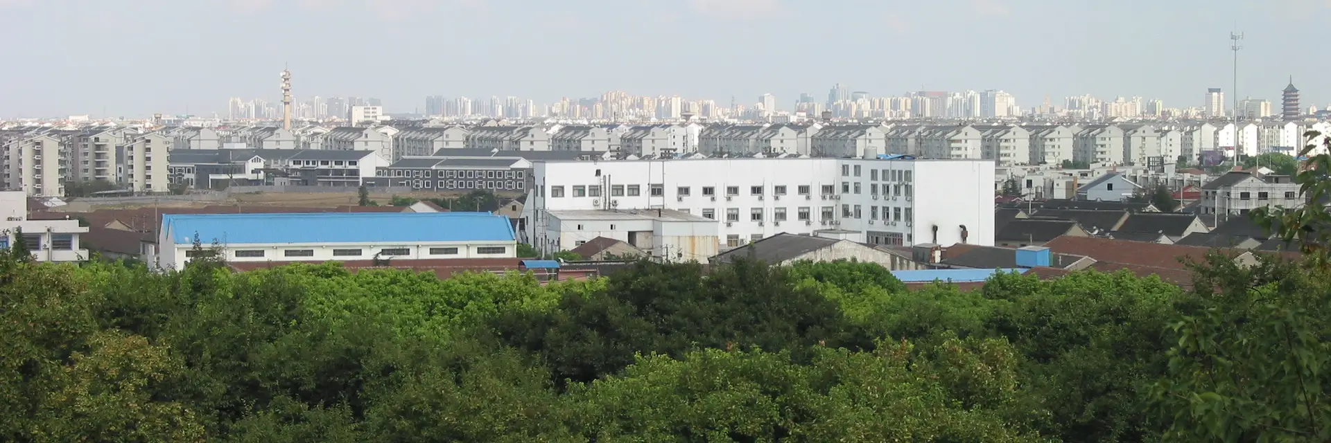 Suzhou city skyline landmark travel scene