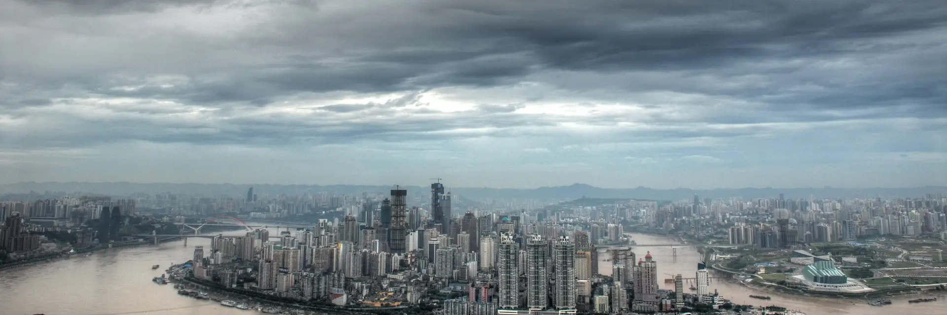 Chongqing city skyline landmark travel scene