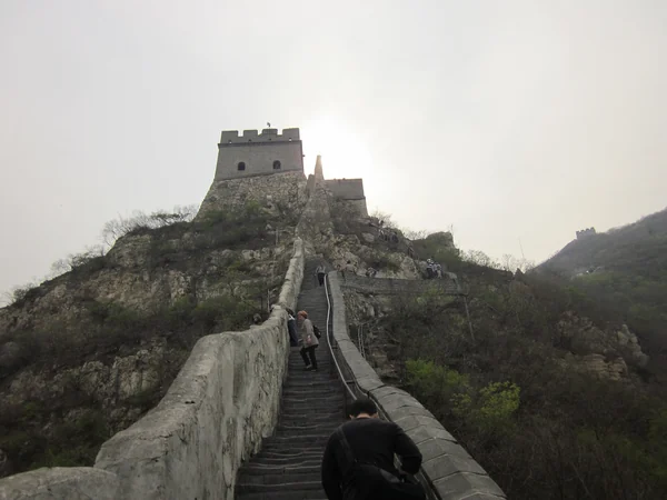 Real valley view of Juyongguan Pass and its Great Wall
