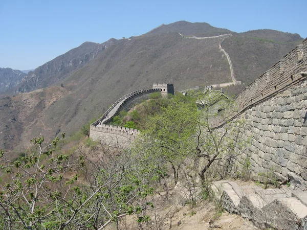 Restored walkway and watchtower on the Mutianyu Great Wall