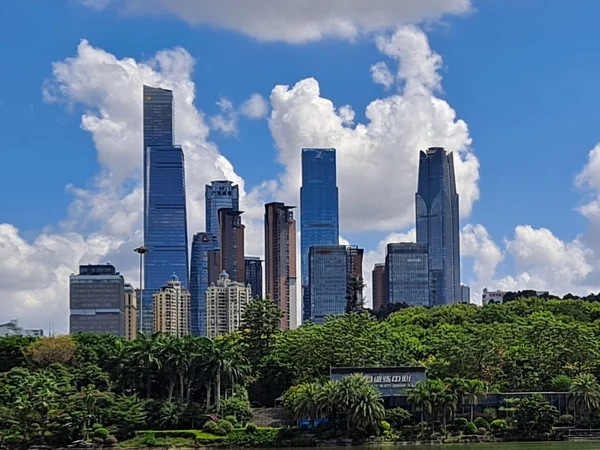 Nanning city skyline in Guangxi Zhuang Autonomous Region