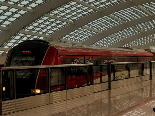 Beijing Capital Airport Express train used for travel between PEK and the city
