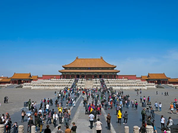 International visitors exploring the Palace Museum in Beijing