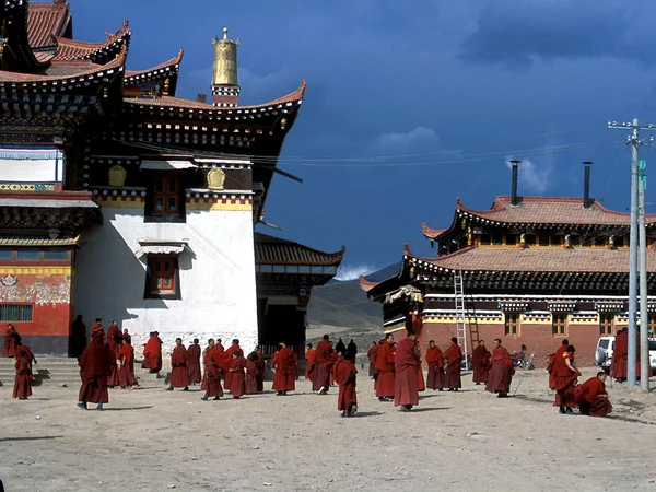 Bon monastery in a Tibetan cultural region of China