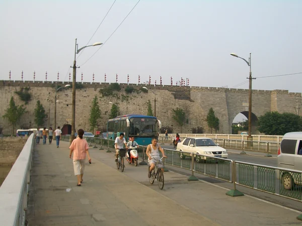 Ming-era city wall and gate in Nanjing