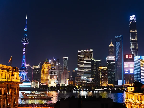 Pudong skyline at night representing China’s modern economy