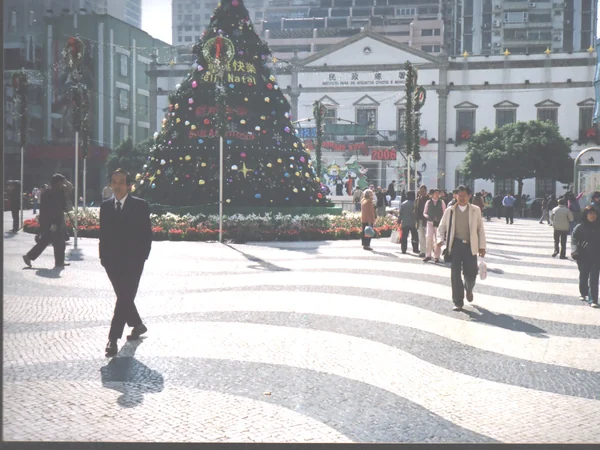 Senado Square in Macao decorated for the Christmas season Senado Square in Macao decorated for the Christmas season