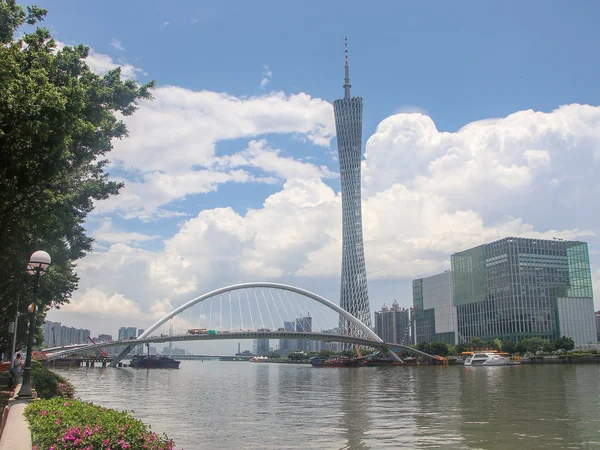 Canton Tower beside the Pearl River in Guangzhou