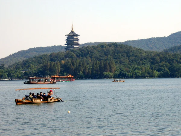 Leifeng Pagoda beside West Lake in Hangzhou