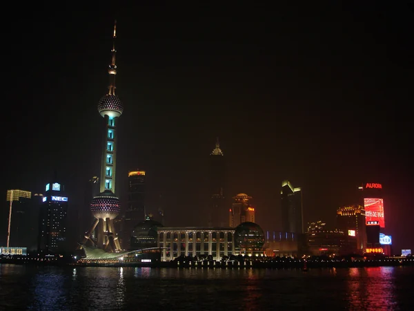 Pudong skyline viewed across the Huangpu River in Shanghai