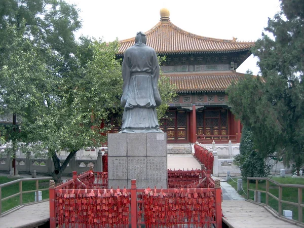 Stone tablets and cypress trees at Beijing’s Confucius Temple