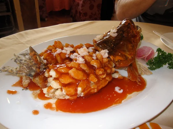 Sweet-and-sour mandarin fish from Jiangsu cuisine