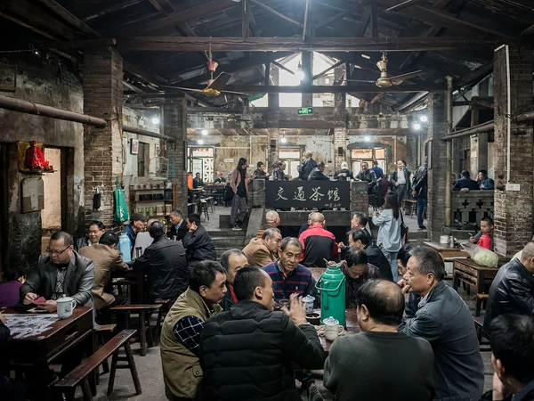 Tea shared around a table as part of Chinese hospitality