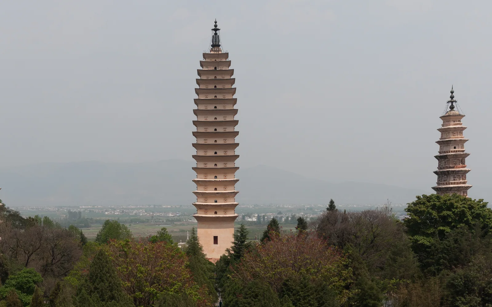 Three Pagodas at Chongsheng Temple in Dali
