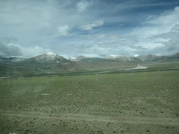 Damxung grassland and mountain landscape