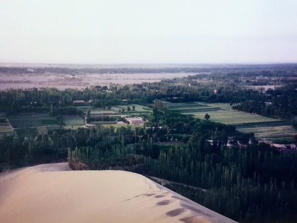 Singing Sand Dunes outside Dunhuang in winter light Singing Sand Dunes outside Dunhuang in winter light
