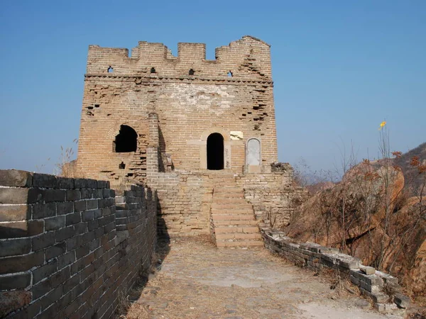 Unrestored Great Wall masonry in the Qinhuangdao region
