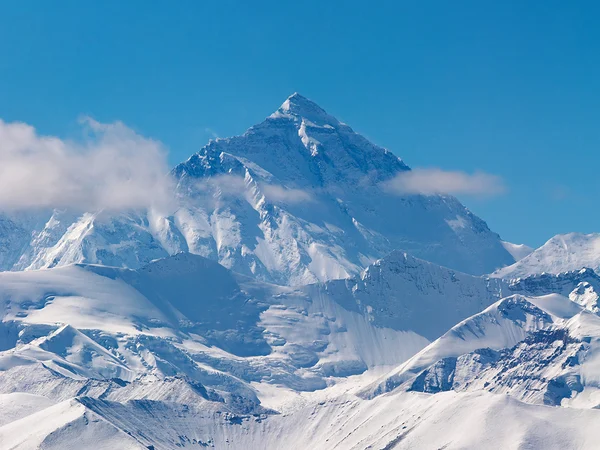 Mount Everest and the northern Himalaya seen from Tibet